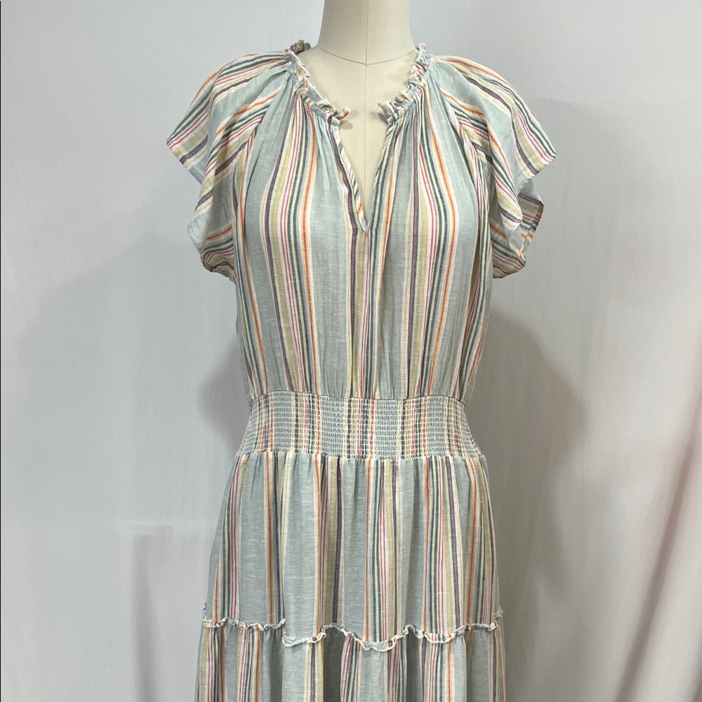 Rails Pastel Striped Midi Dress
